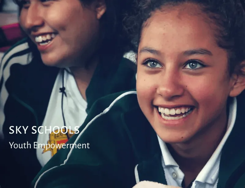 Smiling students in the SKY Schools program